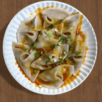 Best 11c.Spicy Chicken Dumplings.w.Peanut Sauce (8)（红油鸡饺） in South Windsor, CT