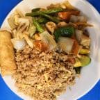 Best C02. Shrimp with Mixed Vegetable Combo Plate in Houston, TX