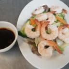 Best DS8. 清蒸杂菜虾 Steamed Shrimps with Mixed Veggies in Milford, CT