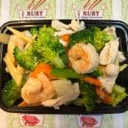 Best D 8. Steamed Chicken & Shrimp with Mixed Vegetables in Manchester, CT