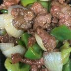 Best 28. Green Pepper Steak (Lunch) 青椒牛（午） in Dacula, GA