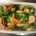 Best 455. Shrimp with Broccoli and Baby Corn 芥兰虾 in Chicago, IL