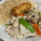 Best C04. Moo Goo Gai Pan (Combination Platter) in Braselton, GA