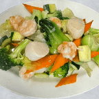 Best Scallops and Shrimp with Mixed Vegetables(Gluten Free)素菜干贝虾 in Thousand Oaks, CA