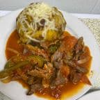 Best Bolon de Verde con Chicharron y Bistec in Bridgeport, CT