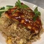 Best Grilled Salmon and Garlic Fried Rice (spicy)๐ถ in West Roxbury, MA